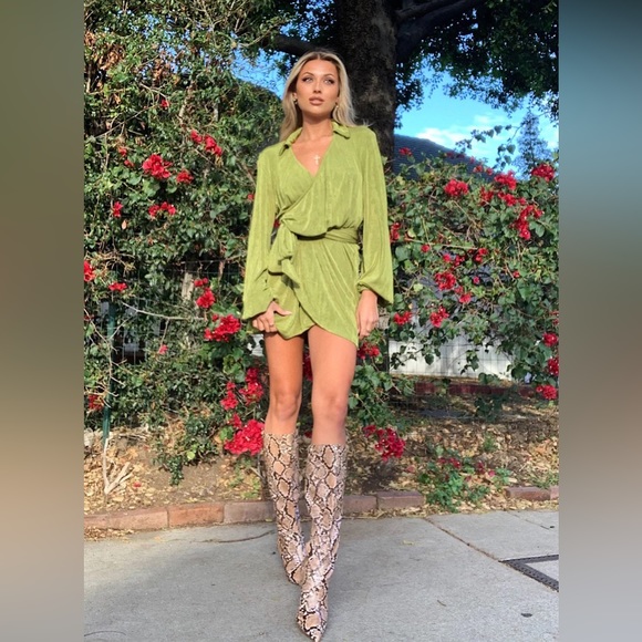 Princess Polly Party Time Mini Dress Green - Picture 7 of 12